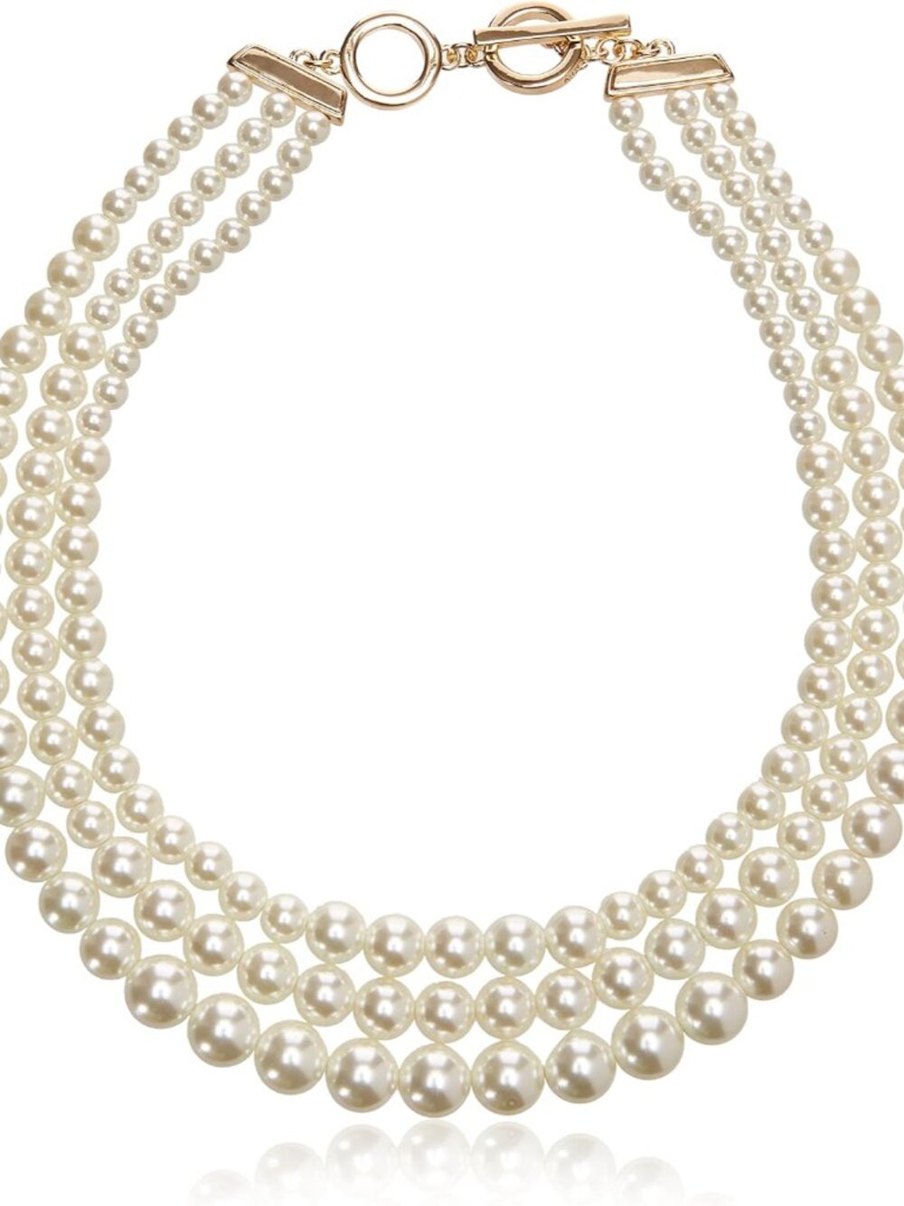 Women's Gold-Tone Blanc Pearl Collar Necklace